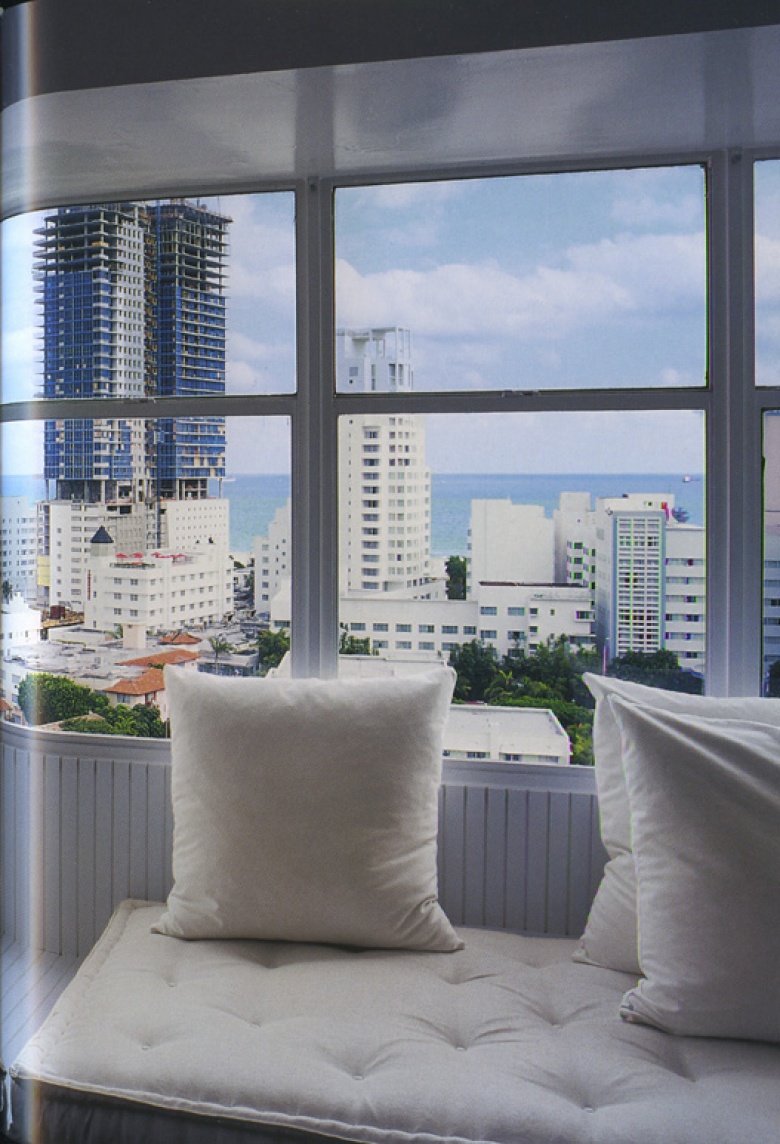 "The perfect window seat: in a octogonal building by Gene E. Baylis" 